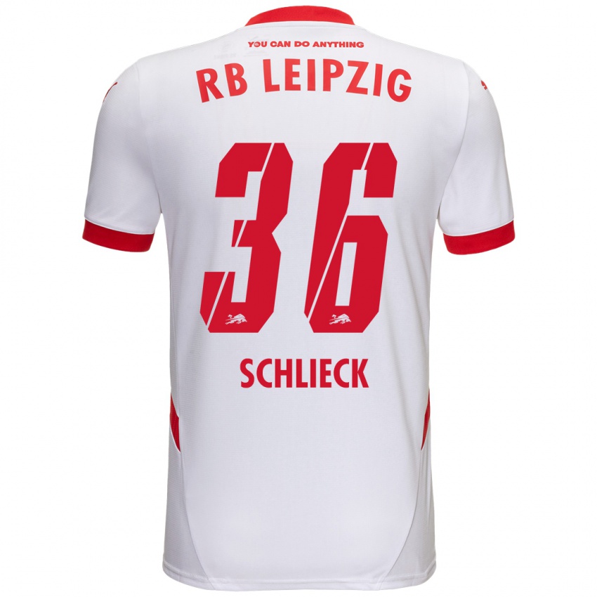 Niño Camiseta Timo Schlieck #36 Blanco Rojo 1ª Equipación 2024/25 La Camisa Argentina