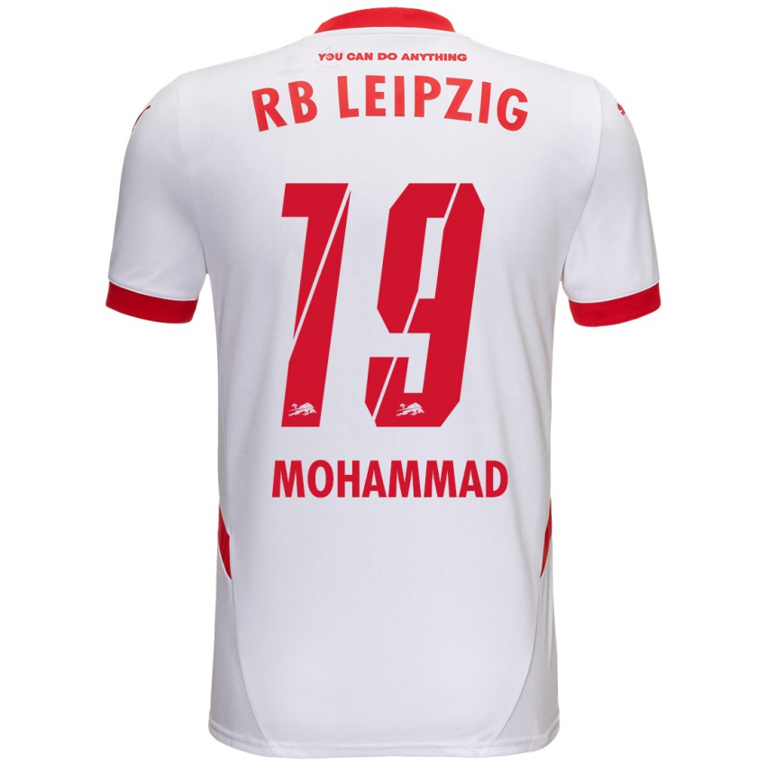 Niño Camiseta Sammy Mohammad #19 Blanco Rojo 1ª Equipación 2024/25 La Camisa Argentina