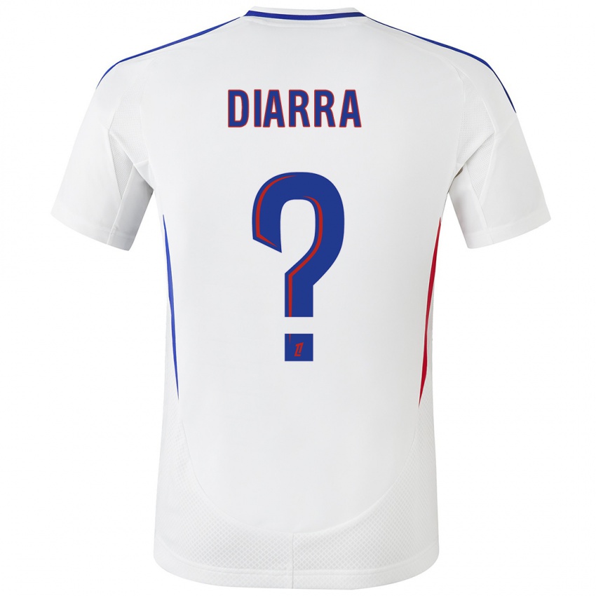 Niño Camiseta Lassine Diarra #0 Blanco Azul 1ª Equipación 2024/25 La Camisa Argentina