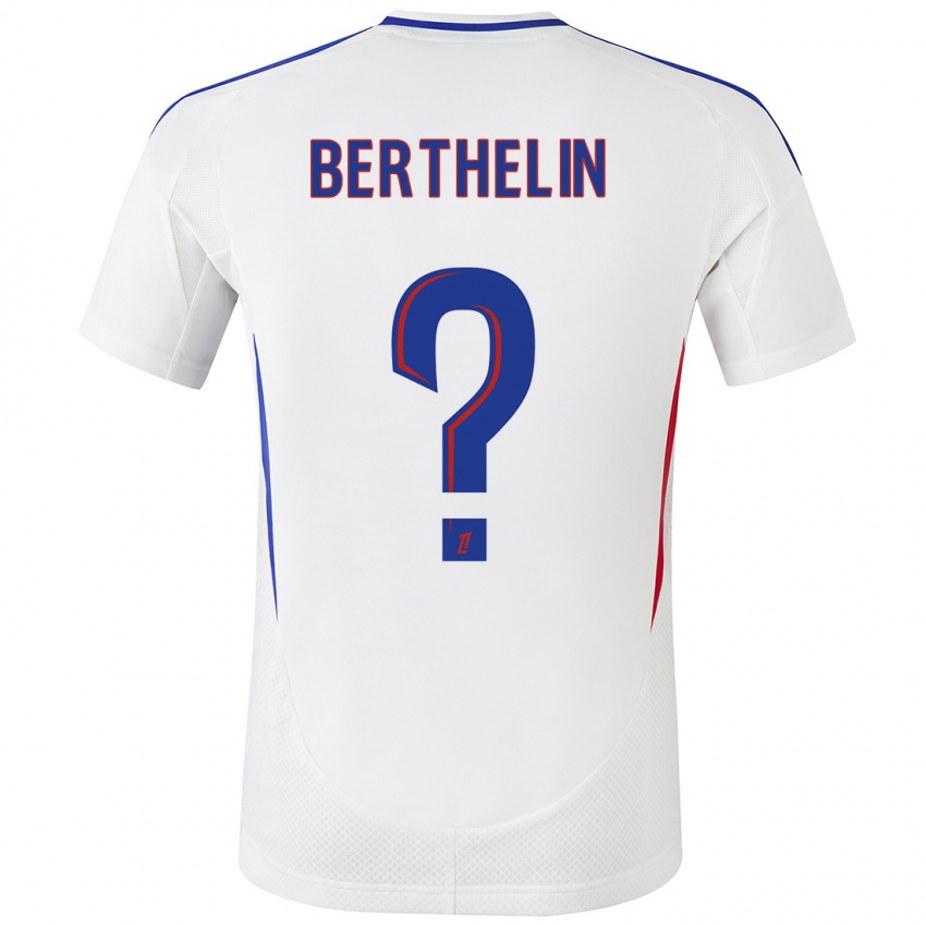 Niño Camiseta Romain Berthelin #0 Blanco Azul 1ª Equipación 2024/25 La Camisa Argentina