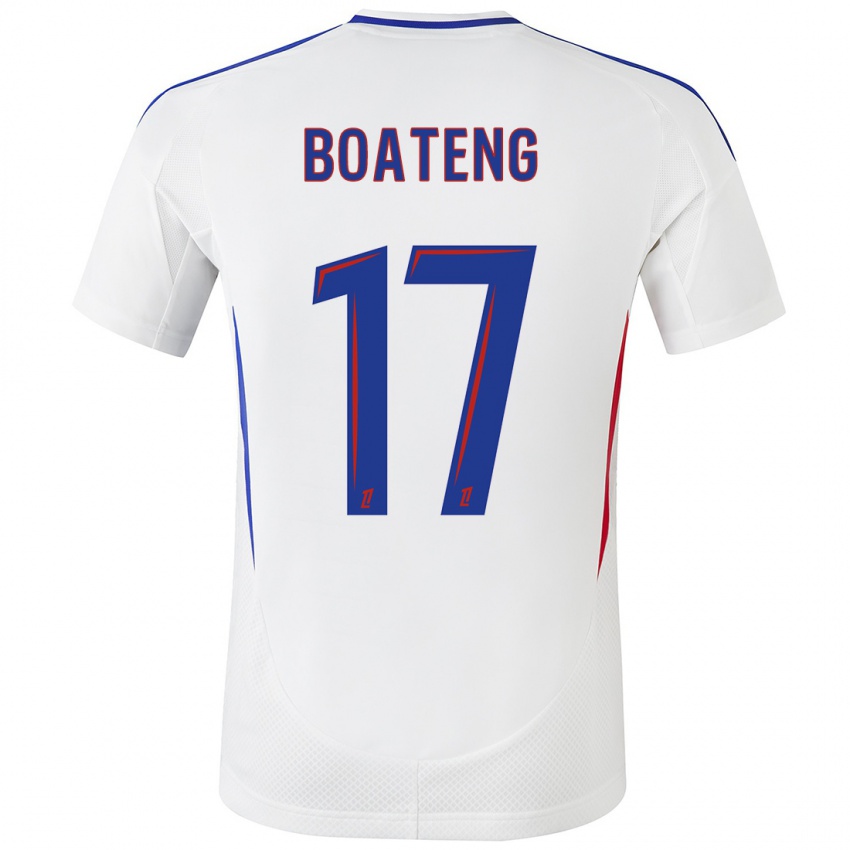 Niño Camiseta Jerome Boateng #17 Blanco Azul 1ª Equipación 2024/25 La Camisa Argentina