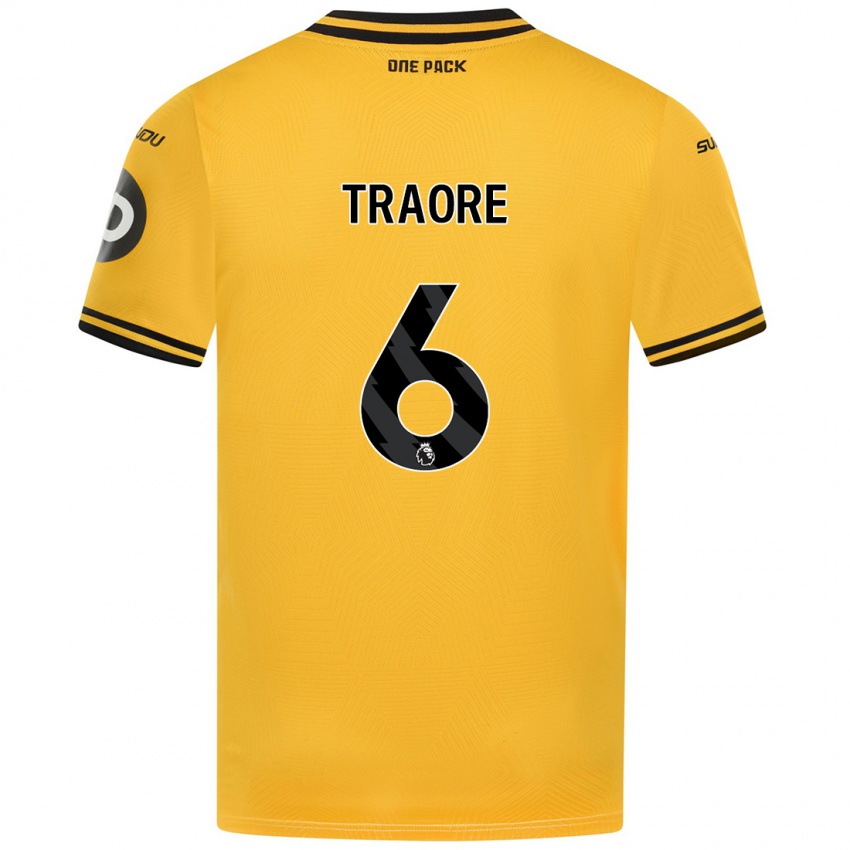 Niño Camiseta Boubacar Traoré #6 Amarillo 1ª Equipación 2024/25 La Camisa Argentina