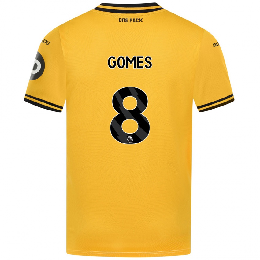 Niño Camiseta Joao Gomes #8 Amarillo 1ª Equipación 2024/25 La Camisa Argentina