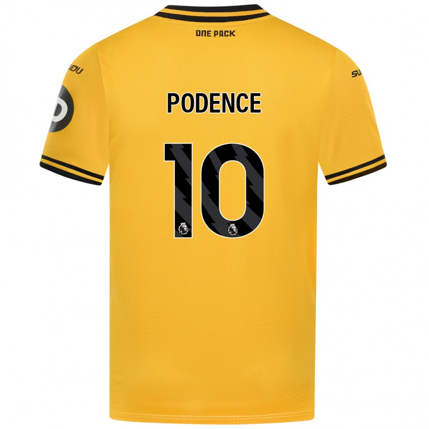 Niño Camiseta Daniel Podence #10 Amarillo 1ª Equipación 2024/25 La Camisa Argentina