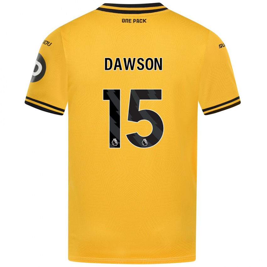 Niño Camiseta Craig Dawson #15 Amarillo 1ª Equipación 2024/25 La Camisa Argentina