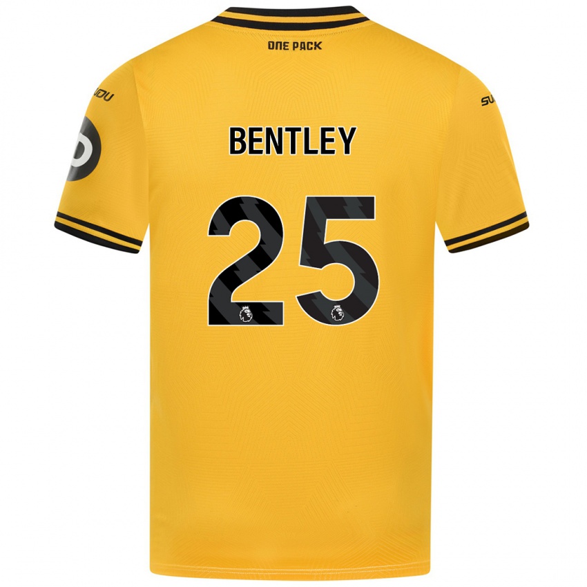 Niño Camiseta Daniel Bentley #25 Amarillo 1ª Equipación 2024/25 La Camisa Argentina