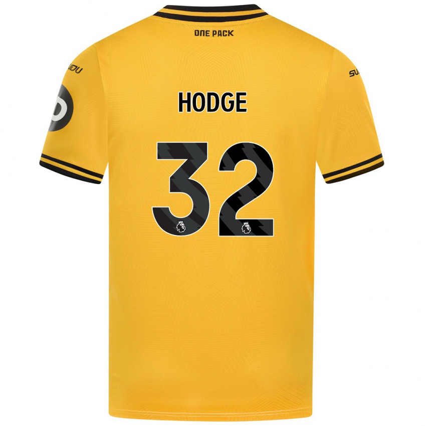 Niño Camiseta Joe Hodge #32 Amarillo 1ª Equipación 2024/25 La Camisa Argentina