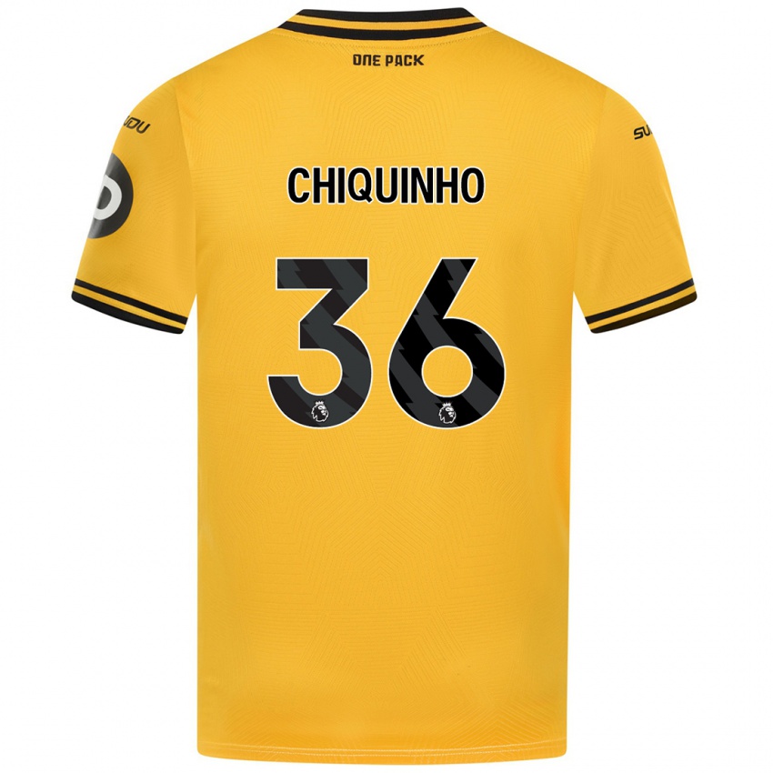 Niño Camiseta Chiquinho #36 Amarillo 1ª Equipación 2024/25 La Camisa Argentina