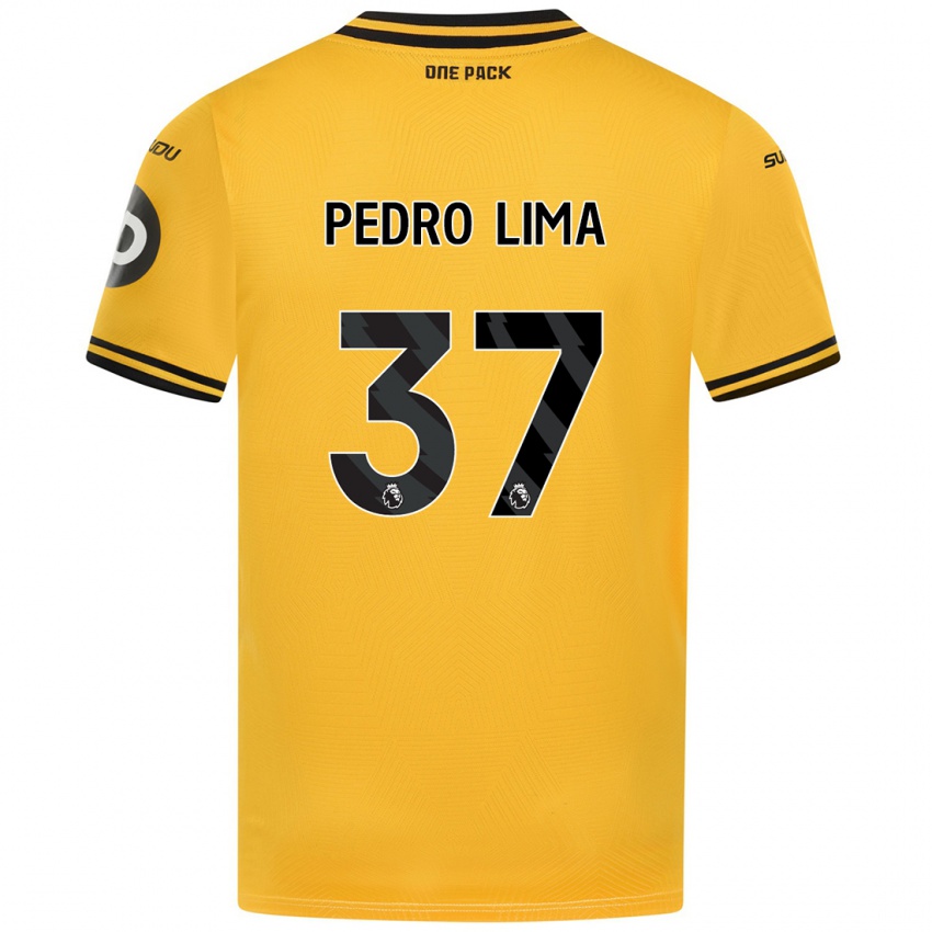 Niño Camiseta Pedro Lima #37 Amarillo 1ª Equipación 2024/25 La Camisa Argentina