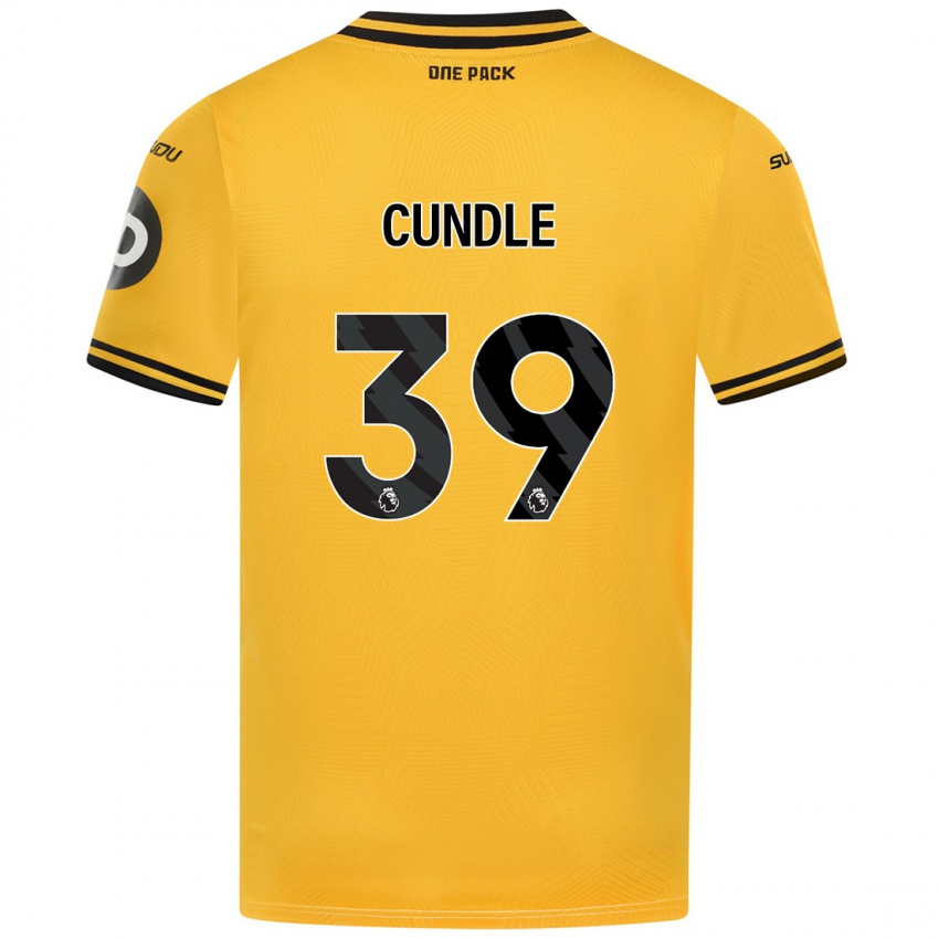 Niño Camiseta Luke Cundle #39 Amarillo 1ª Equipación 2024/25 La Camisa Argentina