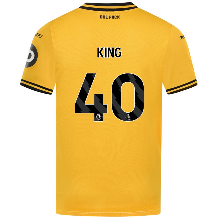 Niño Camiseta Tom King #40 Amarillo 1ª Equipación 2024/25 La Camisa Argentina