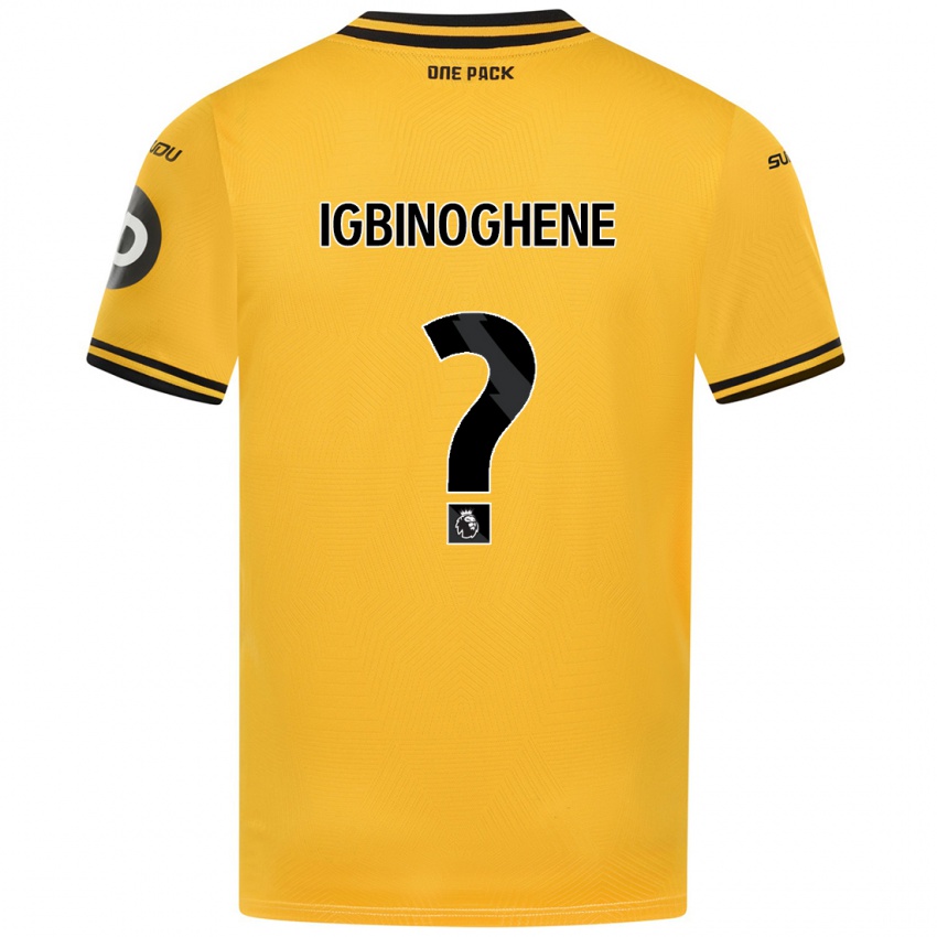 Niño Camiseta Testimony Igbinoghene #0 Amarillo 1ª Equipación 2024/25 La Camisa Argentina