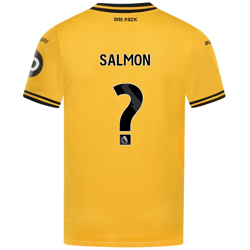 Niño Camiseta Fabian Salmon #0 Amarillo 1ª Equipación 2024/25 La Camisa Argentina