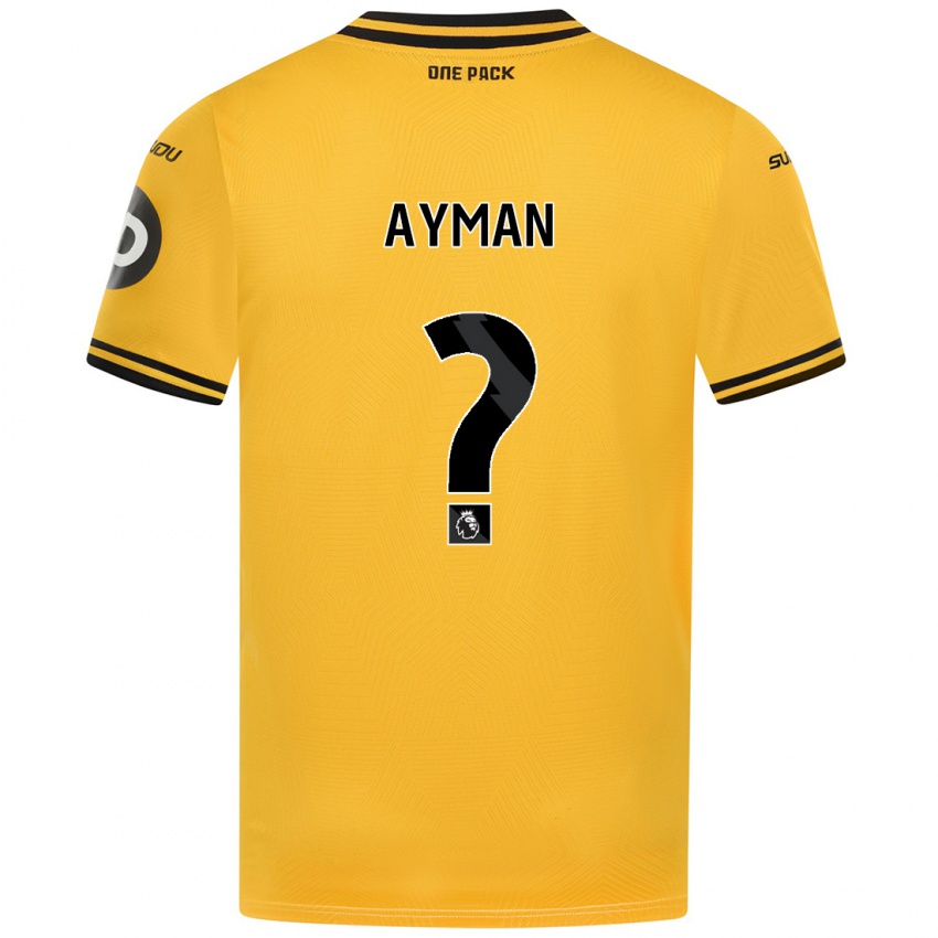 Niño Camiseta Alvin Ayman #0 Amarillo 1ª Equipación 2024/25 La Camisa Argentina