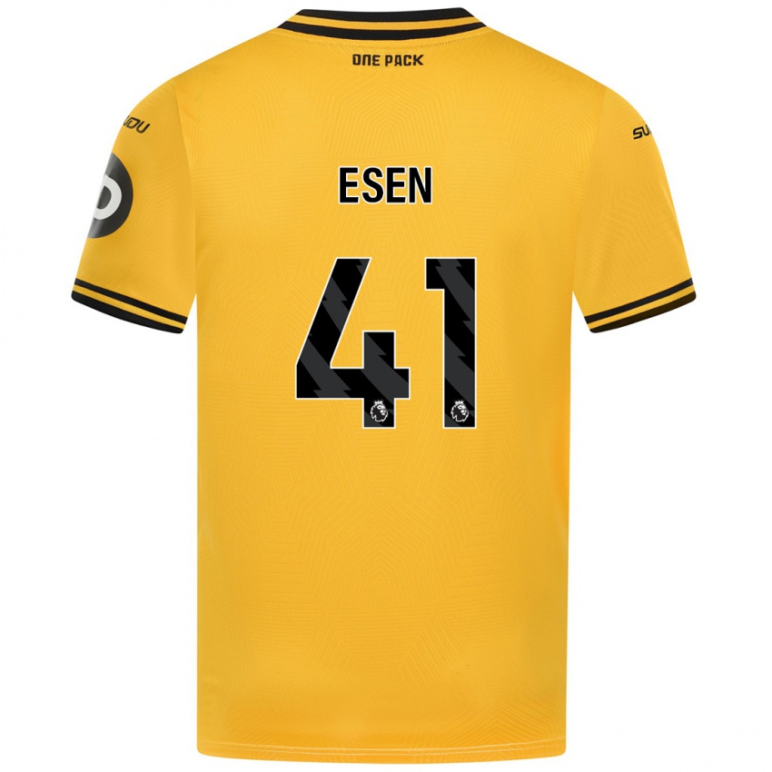 Niño Camiseta Josh Esen #41 Amarillo 1ª Equipación 2024/25 La Camisa Argentina