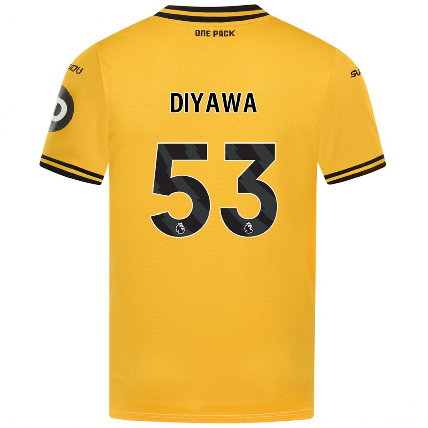 Niño Camiseta Aaron Keto-Diyawa #53 Amarillo 1ª Equipación 2024/25 La Camisa Argentina