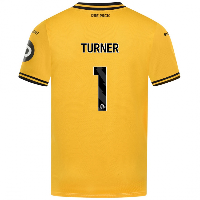 Niño Camiseta Shannon Turner #1 Amarillo 1ª Equipación 2024/25 La Camisa Argentina