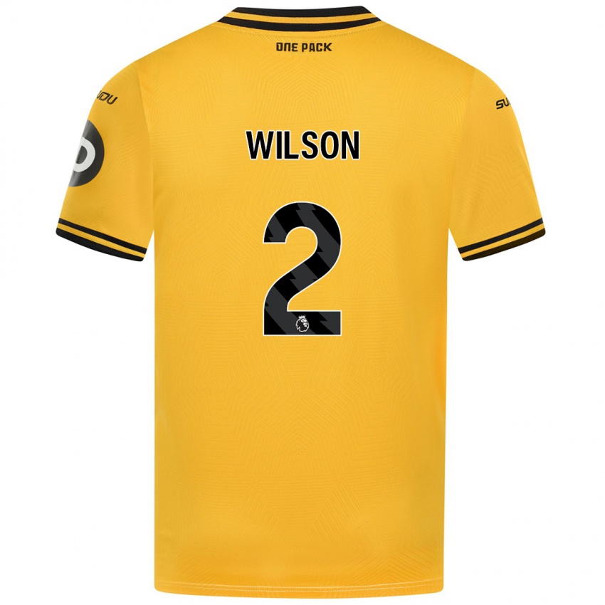 Niño Camiseta Ellie Wilson #2 Amarillo 1ª Equipación 2024/25 La Camisa Argentina