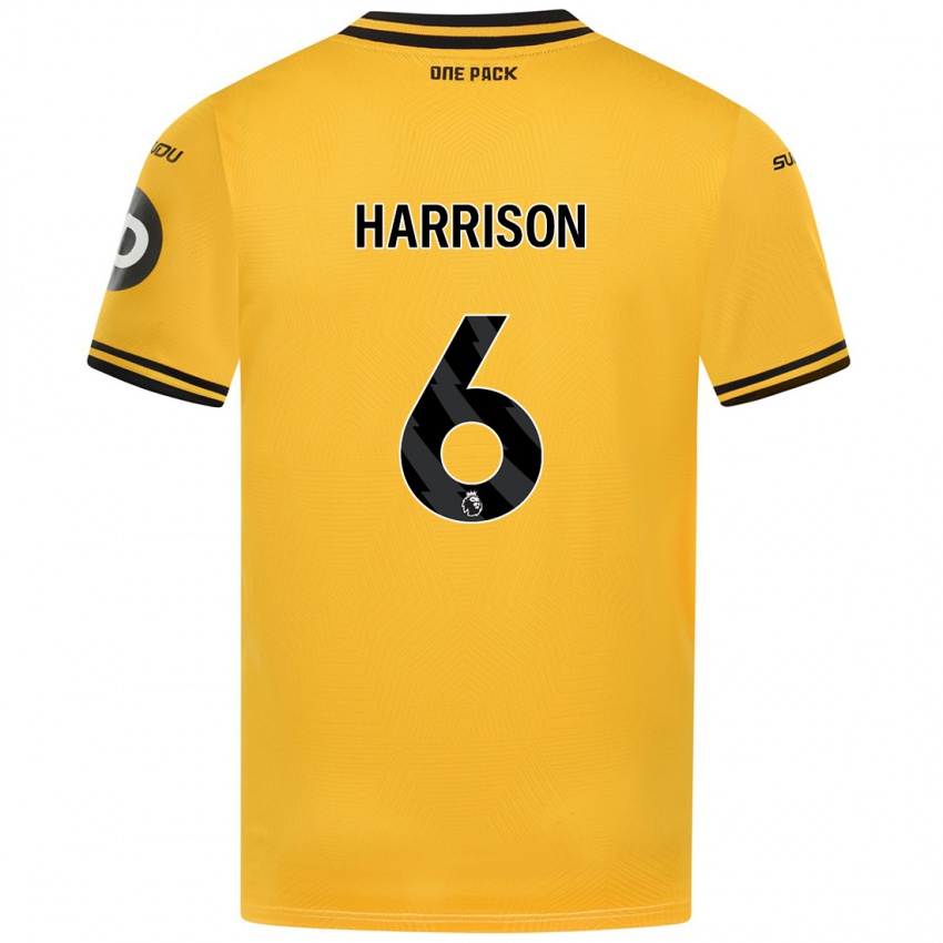 Niño Camiseta Lexie Harrison #6 Amarillo 1ª Equipación 2024/25 La Camisa Argentina