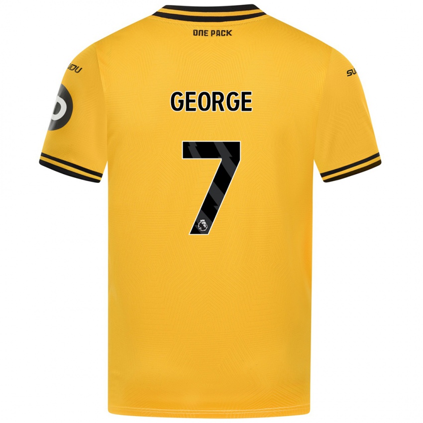 Niño Camiseta Tammi George #7 Amarillo 1ª Equipación 2024/25 La Camisa Argentina