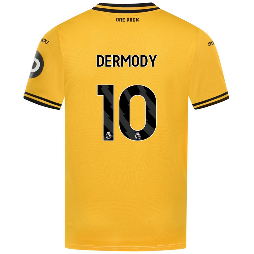 Niño Camiseta Helen Dermody #10 Amarillo 1ª Equipación 2024/25 La Camisa Argentina