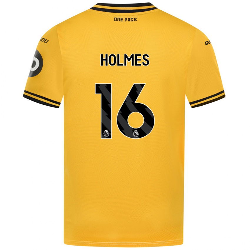 Niño Camiseta Summer Holmes #16 Amarillo 1ª Equipación 2024/25 La Camisa Argentina