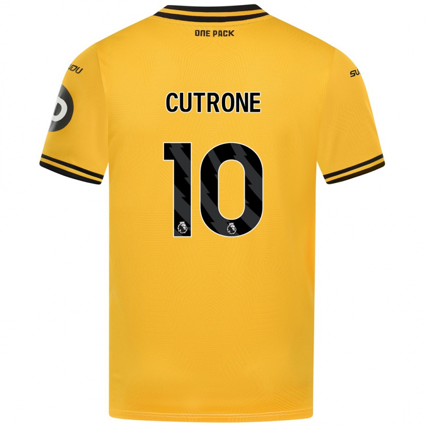 Niño Camiseta Patrick Cutrone #10 Amarillo 1ª Equipación 2024/25 La Camisa Argentina