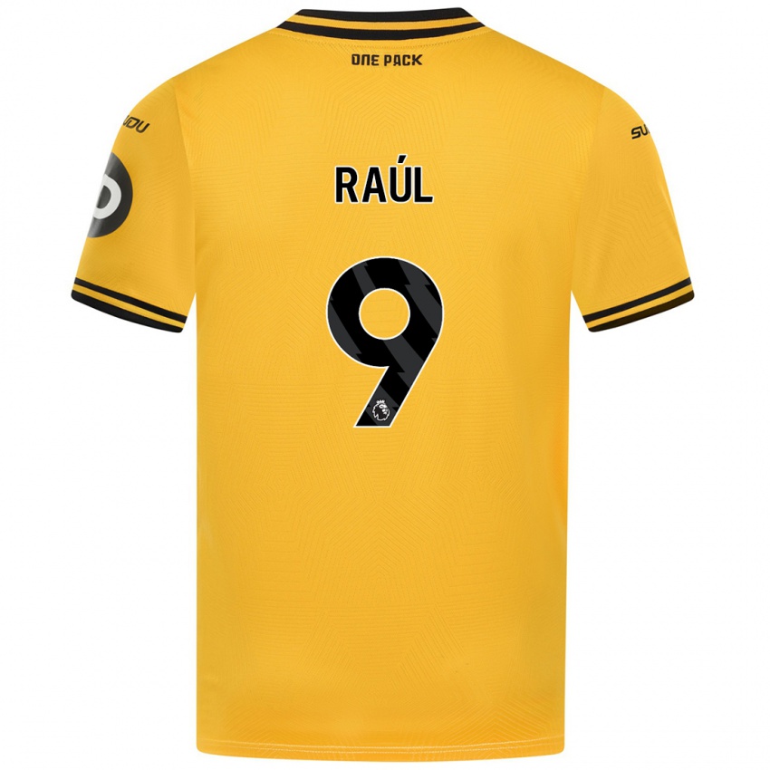 Niño Camiseta Raul Jimenez #9 Amarillo 1ª Equipación 2024/25 La Camisa Argentina