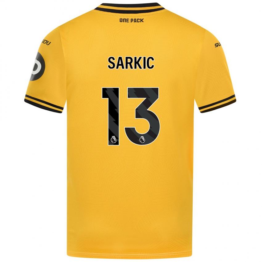 Niño Camiseta Matija Sarkic #13 Amarillo 1ª Equipación 2024/25 La Camisa Argentina