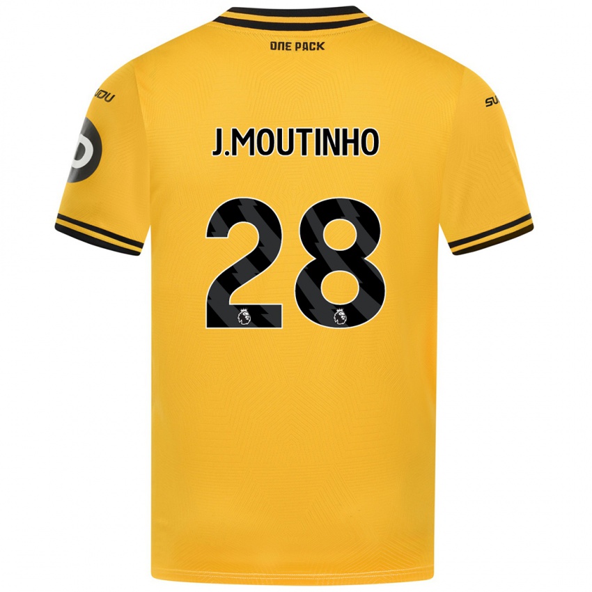 Niño Camiseta Joao Moutinho #28 Amarillo 1ª Equipación 2024/25 La Camisa Argentina