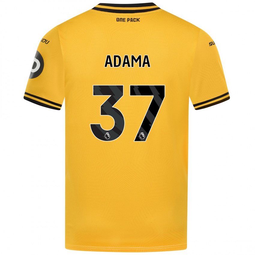 Niño Camiseta Adama Traore #37 Amarillo 1ª Equipación 2024/25 La Camisa Argentina