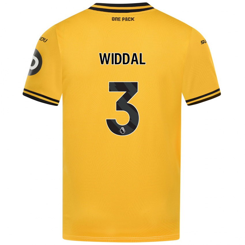 Niño Camiseta Natalie Widdal #3 Amarillo 1ª Equipación 2024/25 La Camisa Argentina