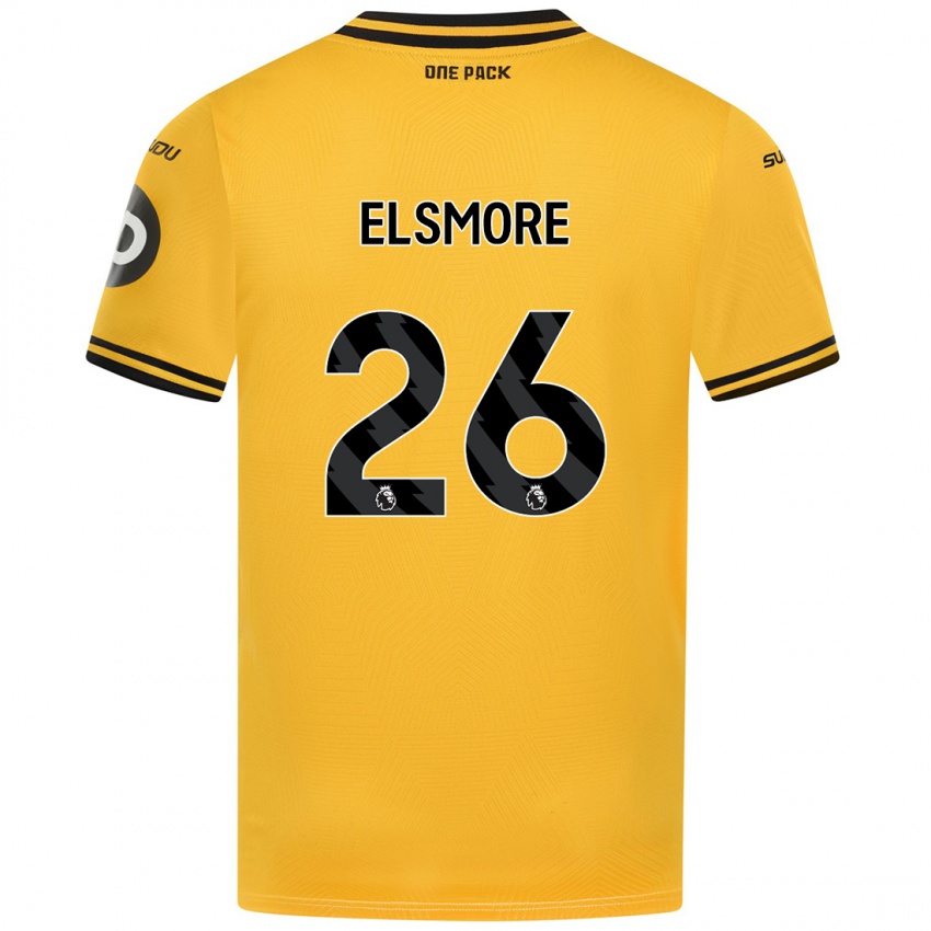 Niño Camiseta Ria Elsmore #26 Amarillo 1ª Equipación 2024/25 La Camisa Argentina