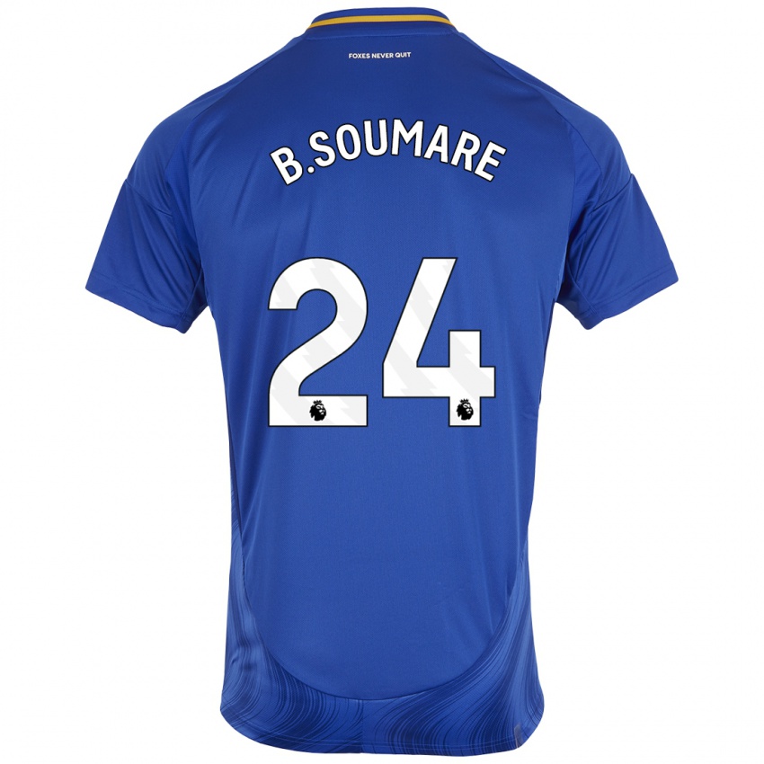 Niño Camiseta Boubakary Soumaré #24 Azul Blanco 1ª Equipación 2024/25 La Camisa Argentina