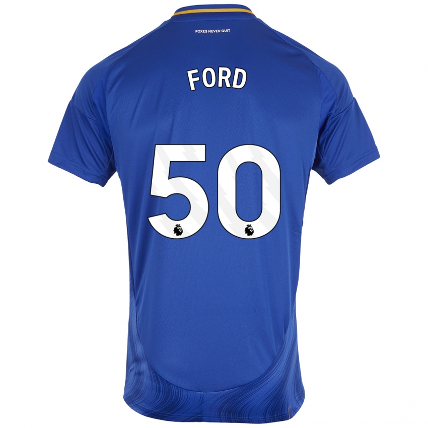 Niño Camiseta Harvey Godsmark-Ford #50 Azul Blanco 1ª Equipación 2024/25 La Camisa Argentina