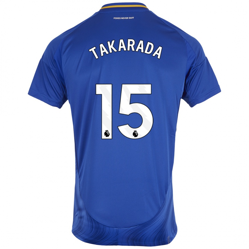 Niño Camiseta Saori Takarada #15 Azul Blanco 1ª Equipación 2024/25 La Camisa Argentina