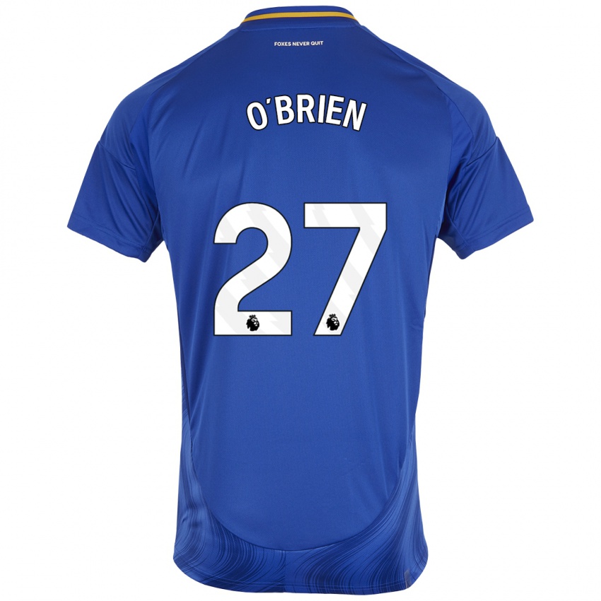 Niño Camiseta Shannon O'brien #27 Azul Blanco 1ª Equipación 2024/25 La Camisa Argentina