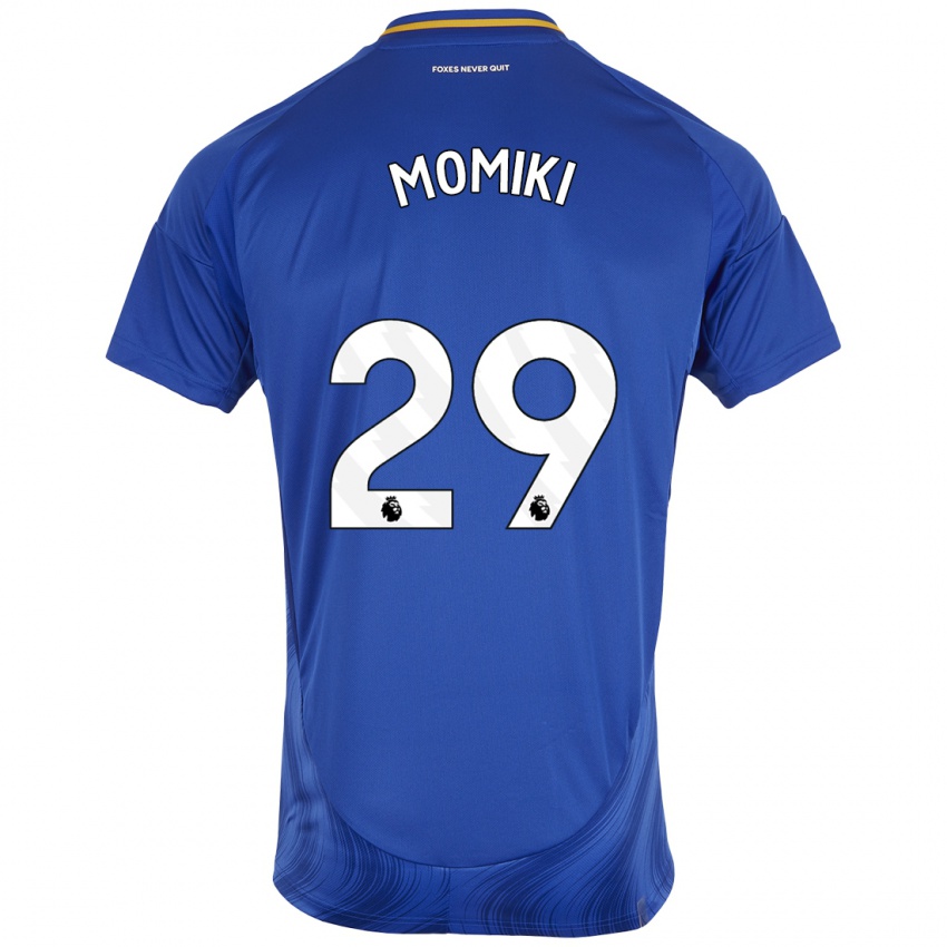 Niño Camiseta Yuka Momiki #29 Azul Blanco 1ª Equipación 2024/25 La Camisa Argentina