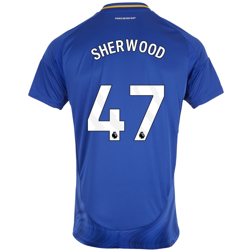 Niño Camiseta Simone Sherwood #47 Azul Blanco 1ª Equipación 2024/25 La Camisa Argentina