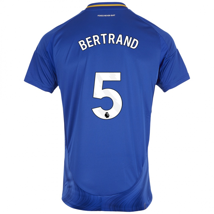 Niño Camiseta Ryan Bertrand #5 Azul Blanco 1ª Equipación 2024/25 La Camisa Argentina