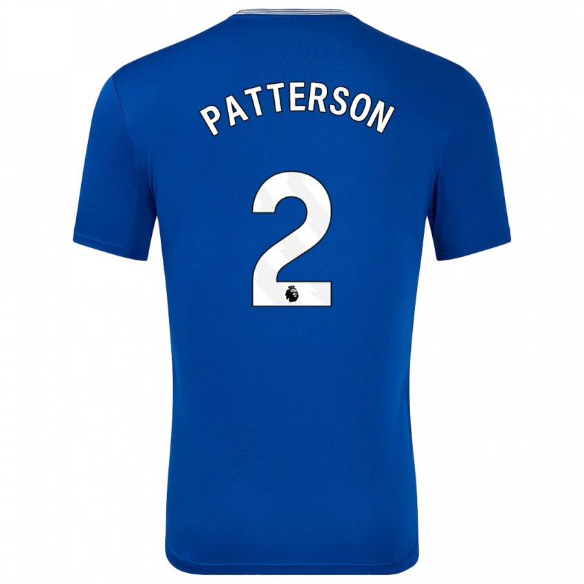 Niño Camiseta Nathan Patterson #2 Azul Con 1ª Equipación 2024/25 La Camisa Argentina