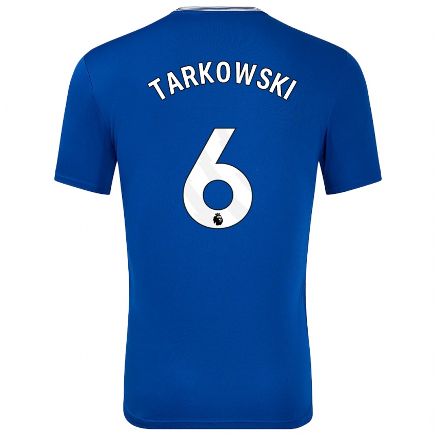 Niño Camiseta James Tarkowski #6 Azul Con 1ª Equipación 2024/25 La Camisa Argentina