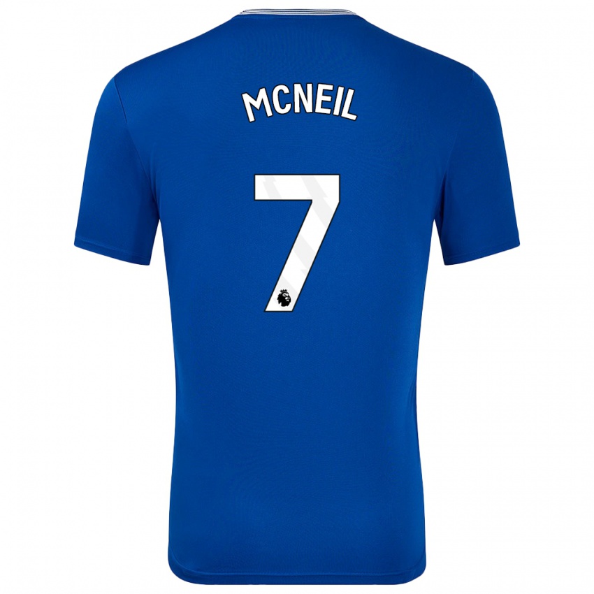 Niño Camiseta Dwight Mcneil #7 Azul Con 1ª Equipación 2024/25 La Camisa Argentina