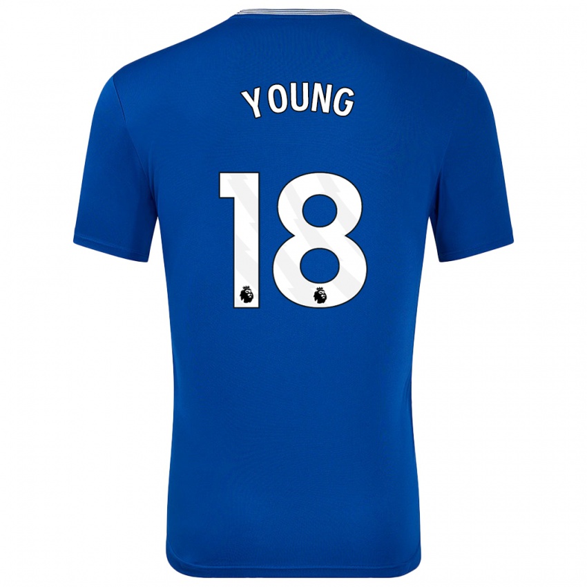 Niño Camiseta Ashley Young #18 Azul Con 1ª Equipación 2024/25 La Camisa Argentina