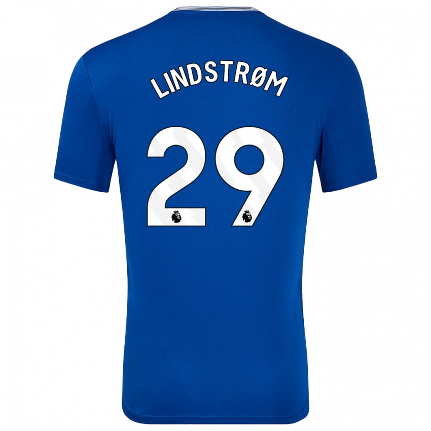 Niño Camiseta Jesper Lindstrøm #29 Azul Con 1ª Equipación 2024/25 La Camisa Argentina