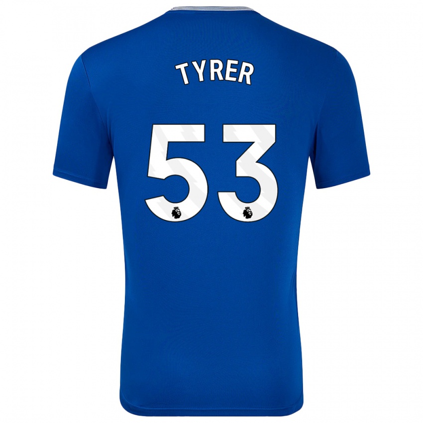 Niño Camiseta Harry Tyrer #53 Azul Con 1ª Equipación 2024/25 La Camisa Argentina