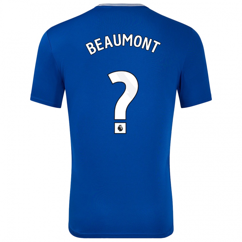 Niño Camiseta Jacob Beaumont-Clark #0 Azul Con 1ª Equipación 2024/25 La Camisa Argentina