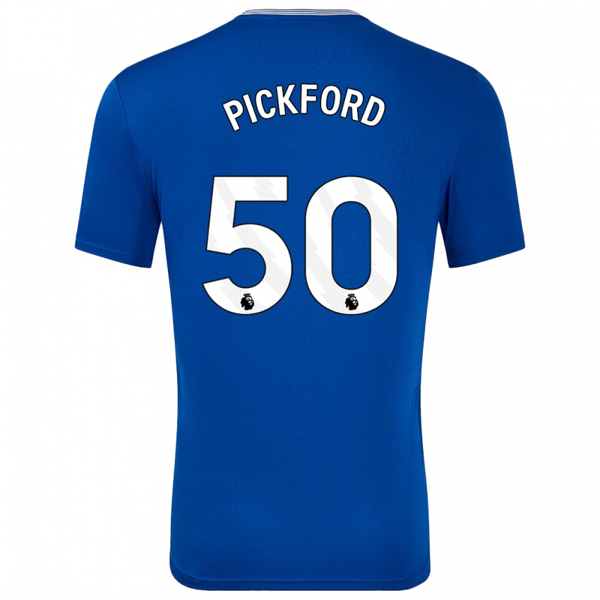 Niño Camiseta George Pickford #50 Azul Con 1ª Equipación 2024/25 La Camisa Argentina