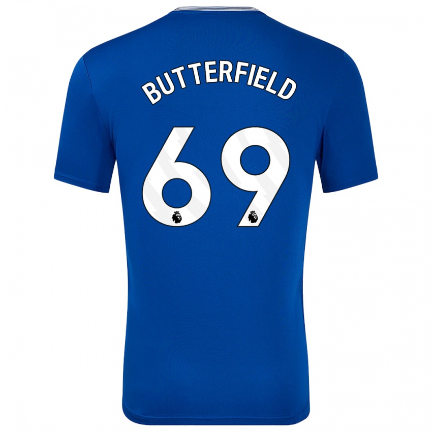 Niño Camiseta Luke Butterfield #69 Azul Con 1ª Equipación 2024/25 La Camisa Argentina