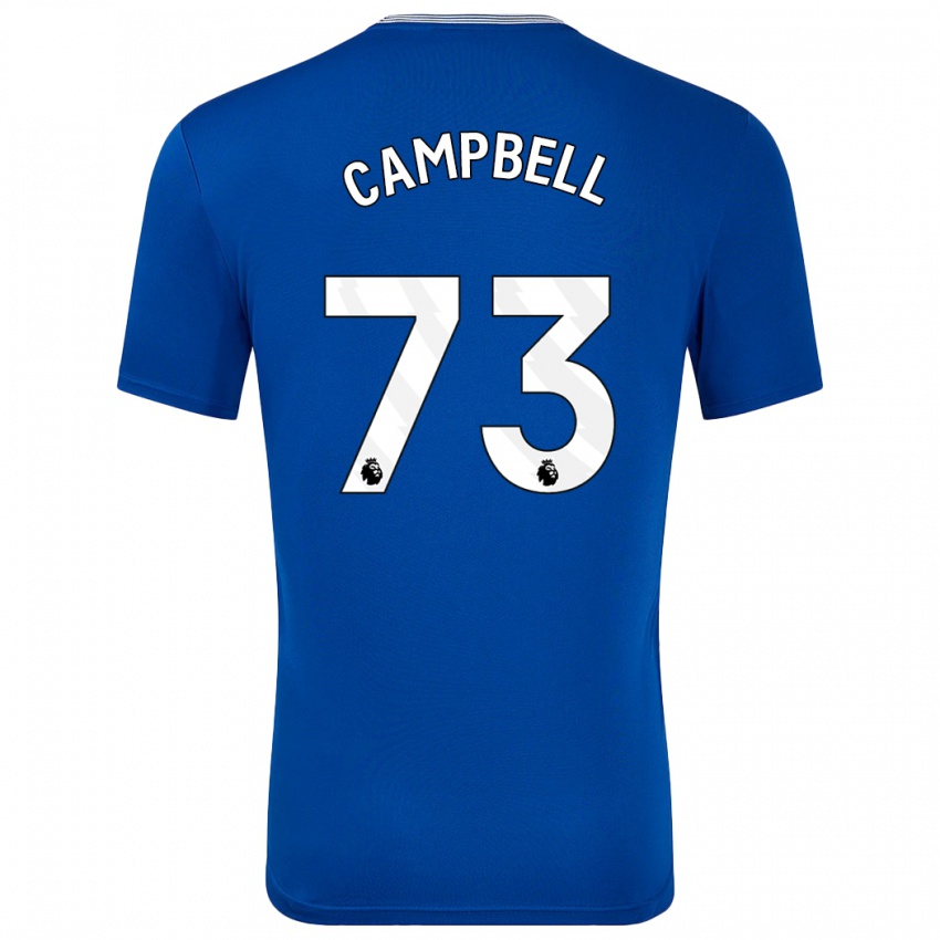 Niño Camiseta Elijah Campbell #73 Azul Con 1ª Equipación 2024/25 La Camisa Argentina